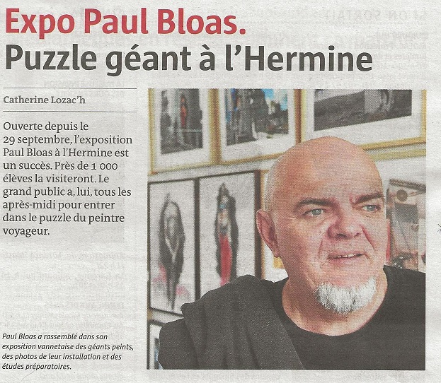 Paul Bloas au château de l’Hermine à Vannes jusqu’au 3 Novembre